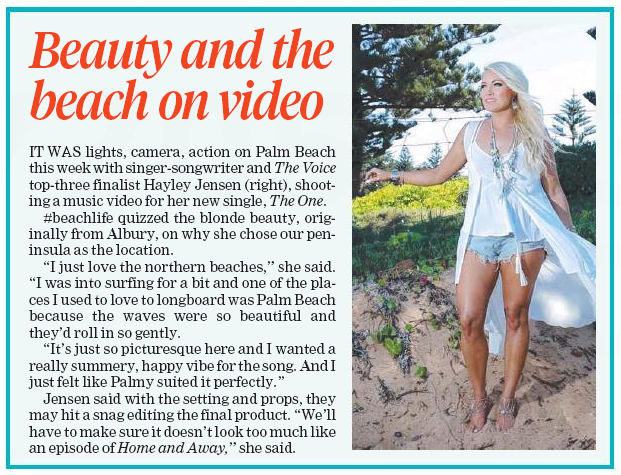 “Beauty and the beach on video”